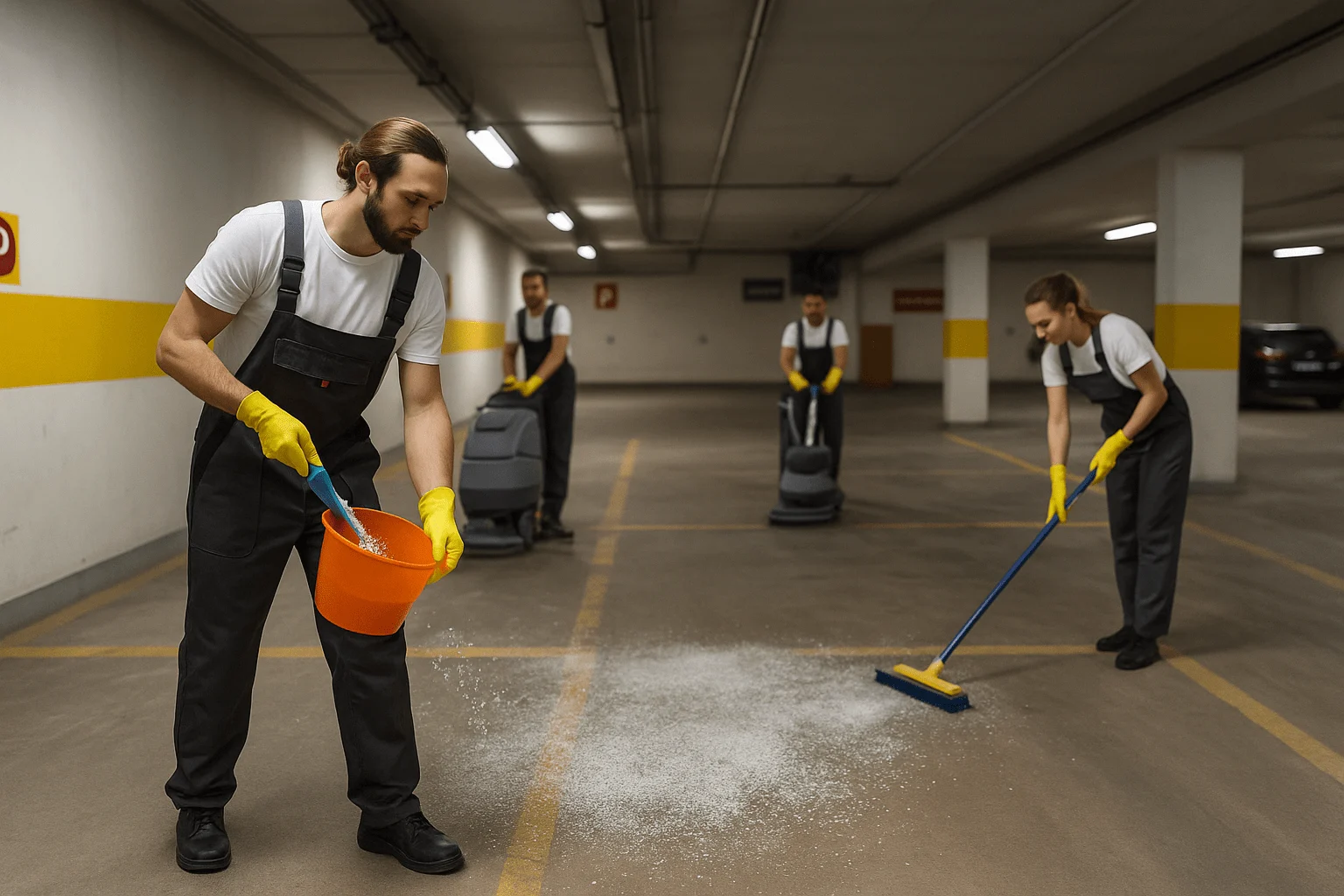 Curatenie parcari subterane