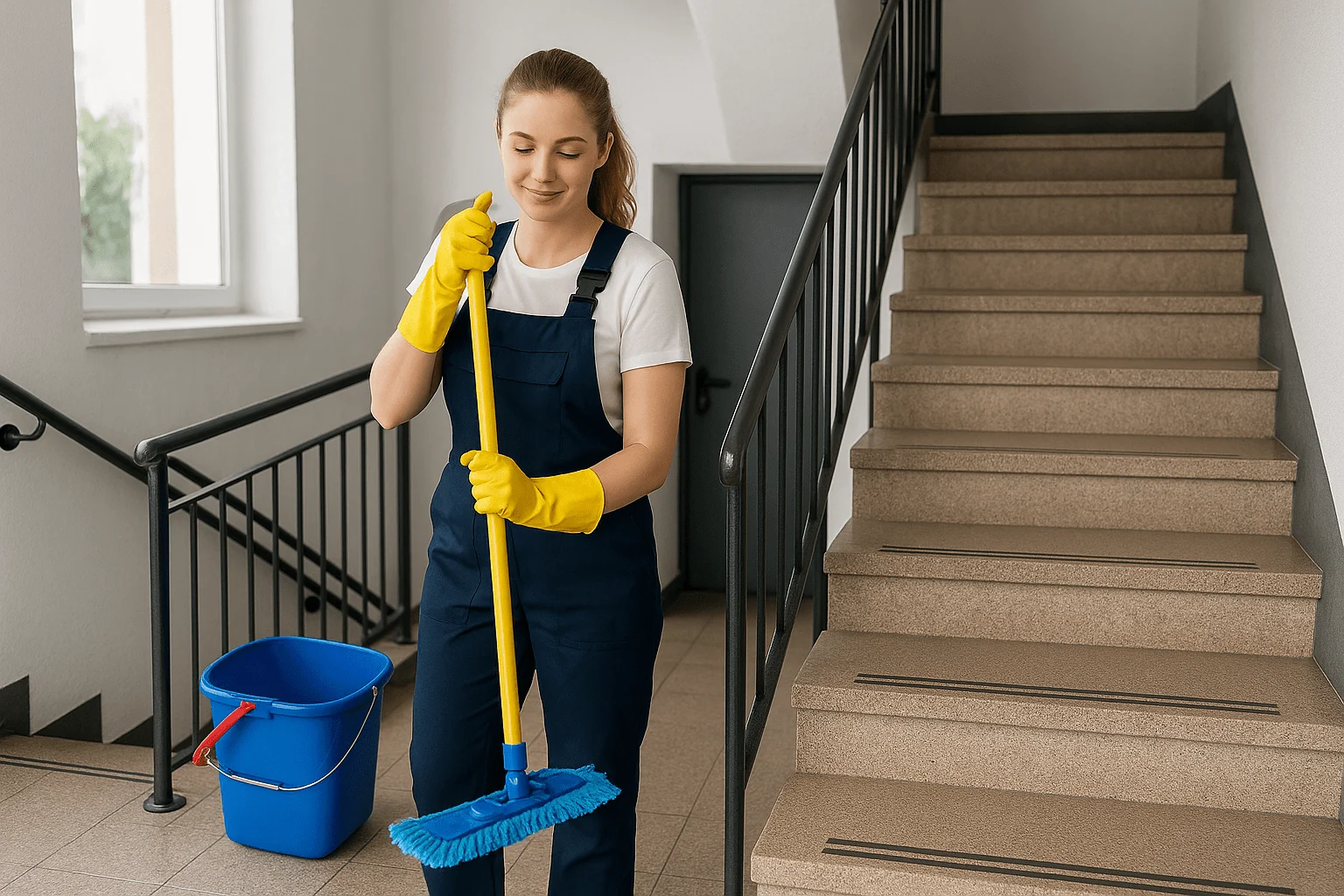 Curatenie scari bloc